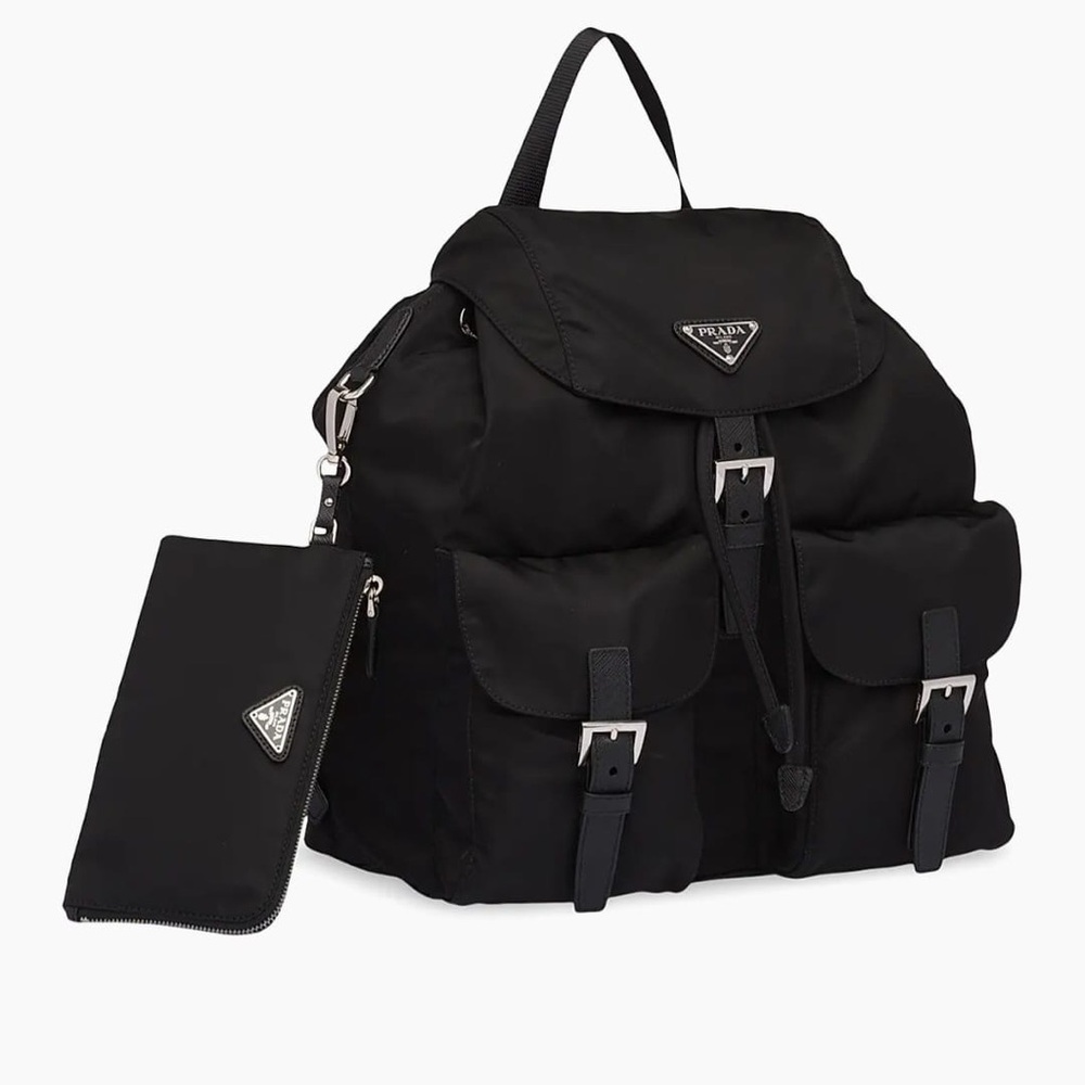 Prada Men's Black Nylon Backpack